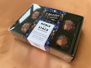 Hidden Curiosities x Noble & Stace Dark Chocolate Gin Truffles