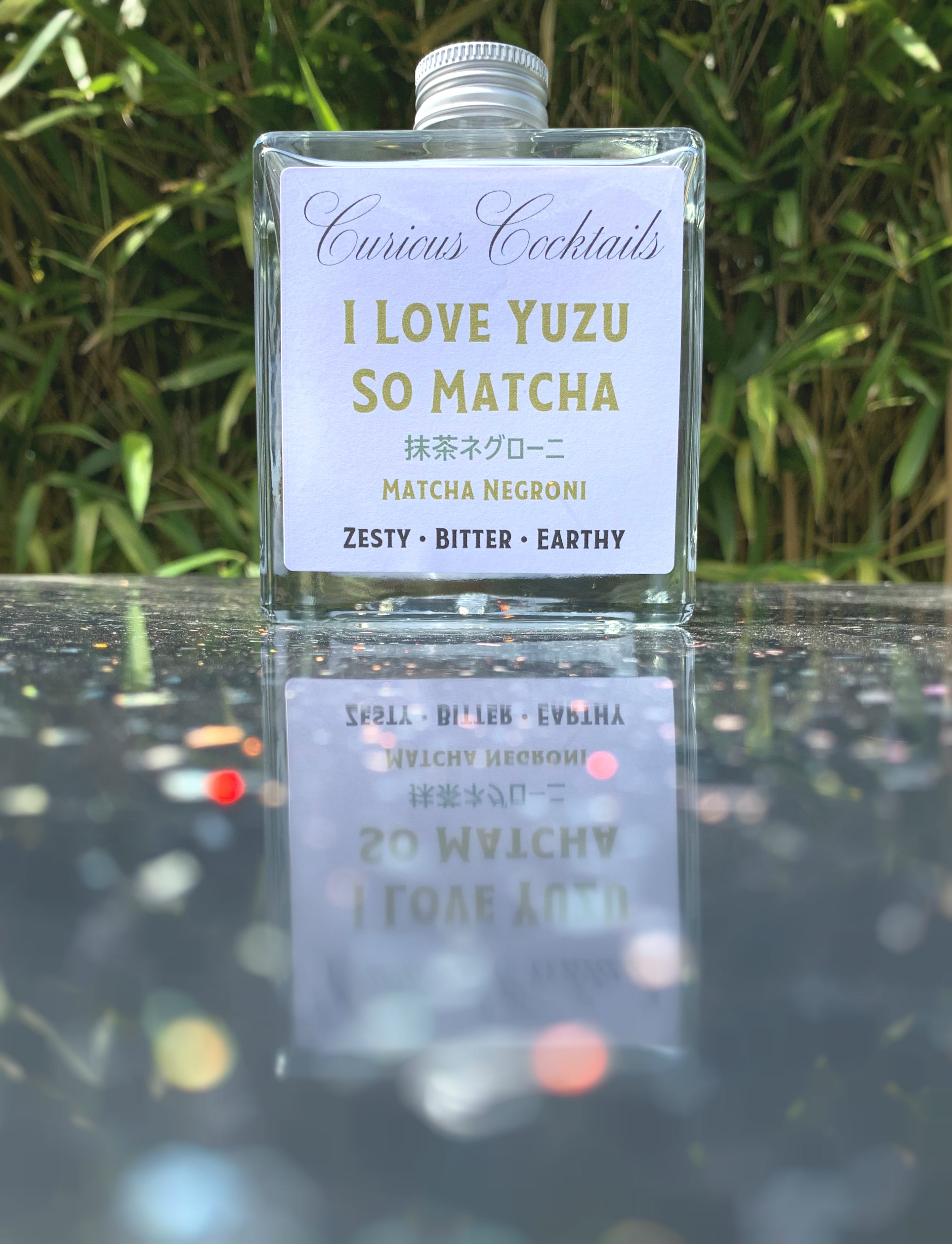 Curious Cocktails: I Love Yuzu So Matcha Negroni 500ml Glass Bottle (Save £10)