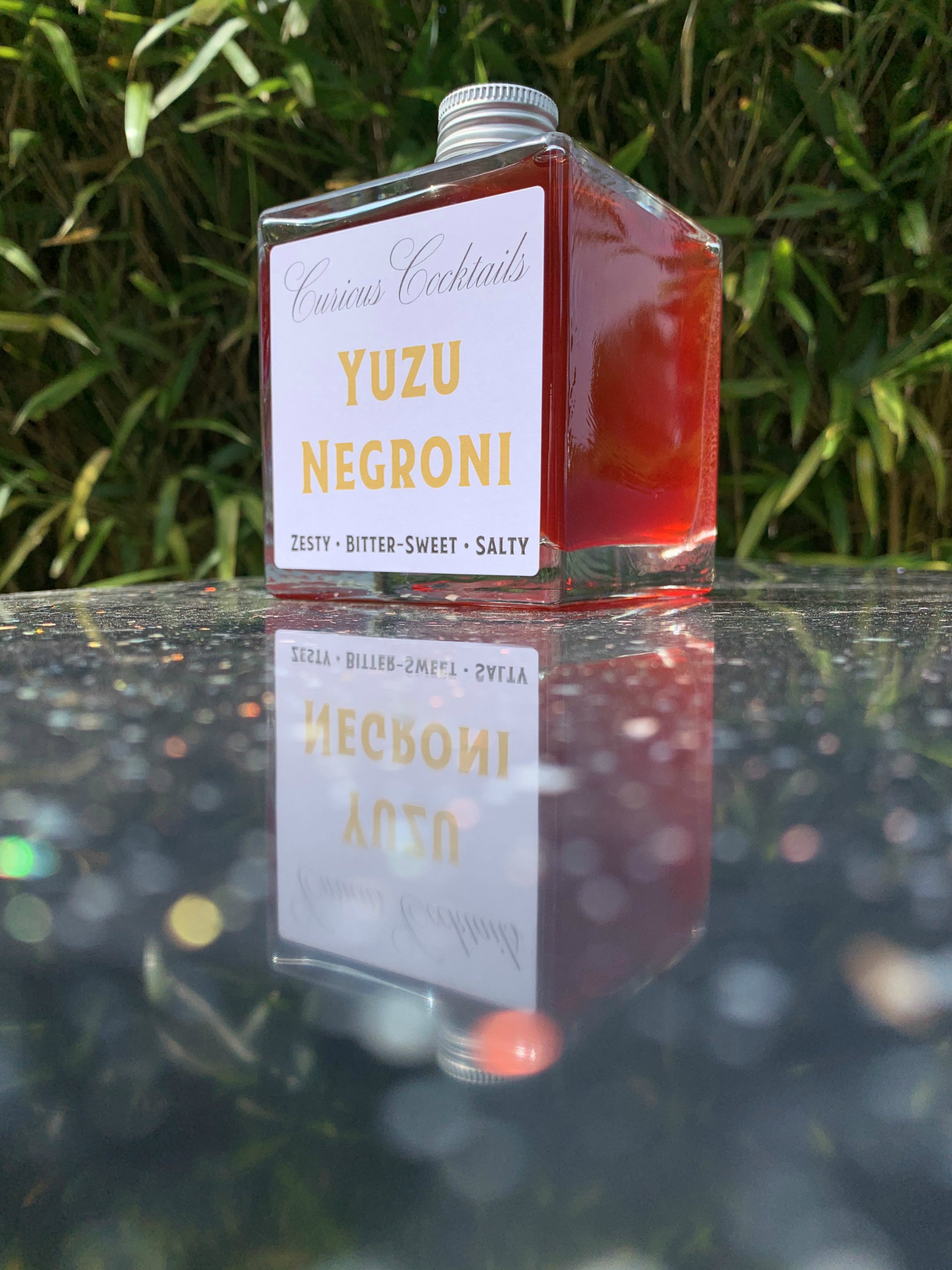 Curious Cocktails: Yuzu Negroni 500ml Glass Bottle (Save £10)