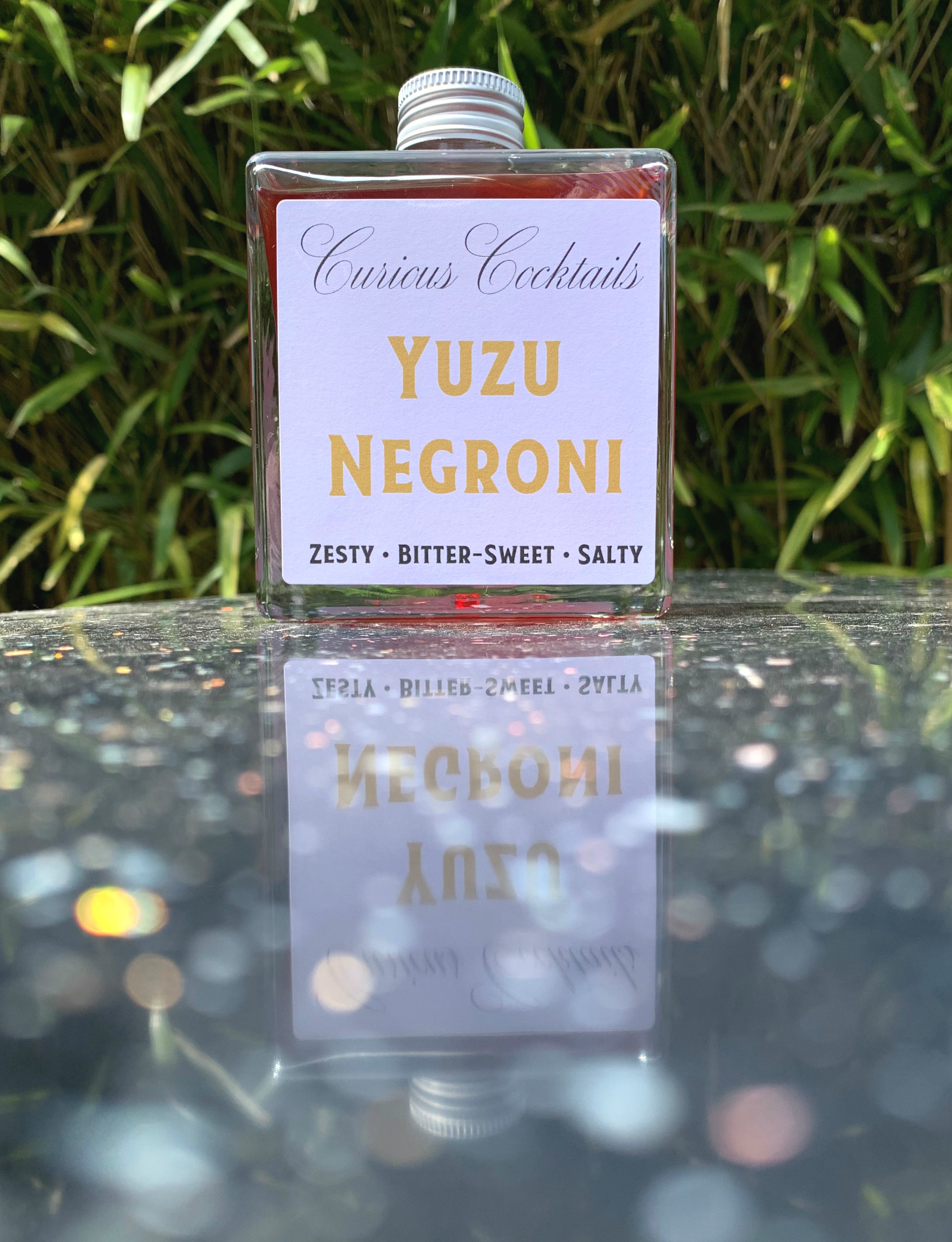 Curious Cocktails: Yuzu Negroni 500ml Glass Bottle (Save £10)